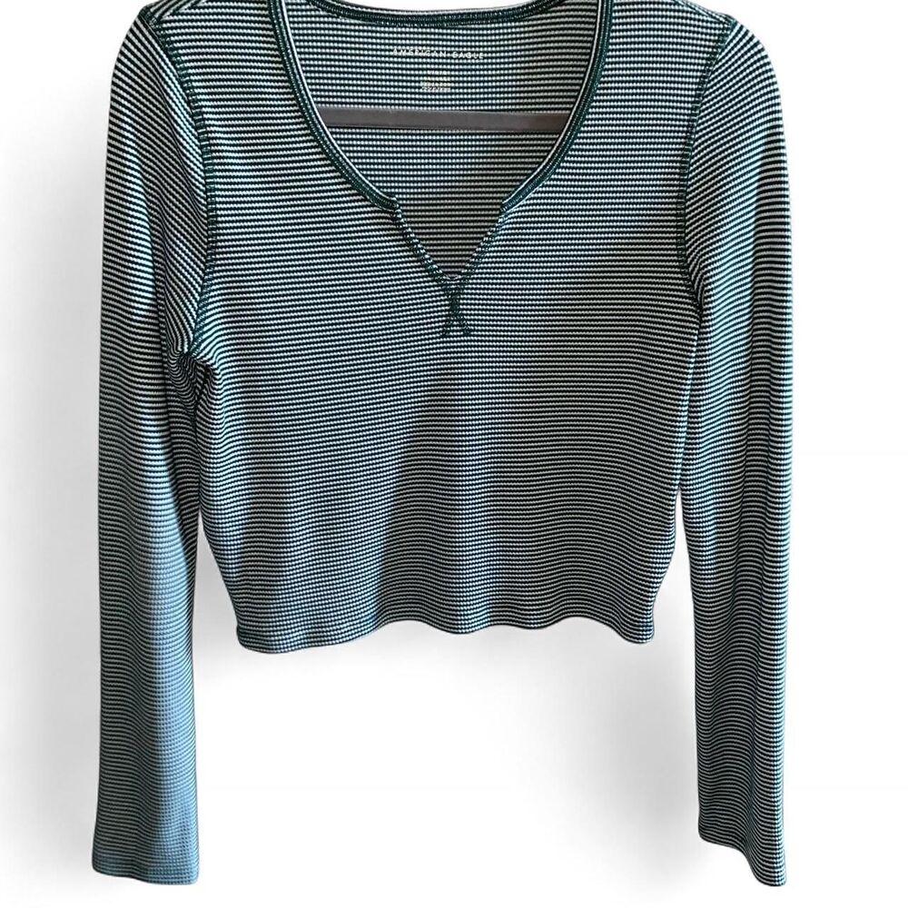 American-eagle-outfitters Women's Blue and Green T-shirt